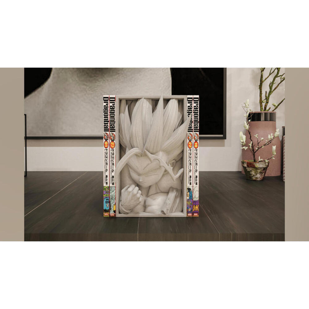 Dragon Ball Z Gohan SSJ2 Manga Book Nook - 3D Printed Bookshelf Insert